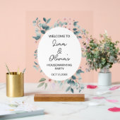 Party-Eingang Blumenhaus Empfang Acrylschild (Hochzeit)