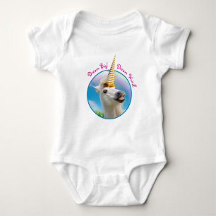 Party Einhorn und Regenbogen Baby Strampler