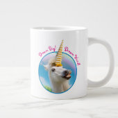 Party Einhorn und Regenbogen Jumbo-Tasse (Rechts)