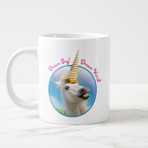 Party Einhorn und Regenbogen Jumbo-Tasse