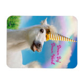 Party Einhorn und Regenbogen Magnet (Horizontal)