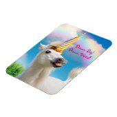 Party Einhorn und Regenbogen Magnet (Linke Seite)
