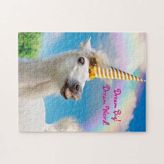 Party Einhorn und Regenbogen Puzzle (Horizontal)