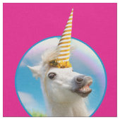Party Einhorn und Regenbogen Stoff (Nahaufnahme)