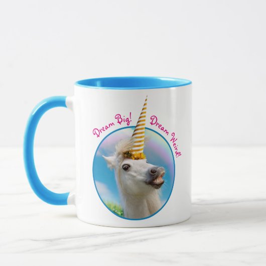 Party Einhorn und Regenbogen Tasse (Links)