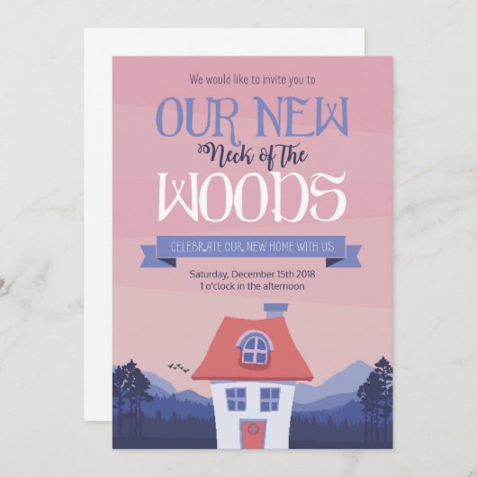 Party einladen einladung (Vorne/Hinten)