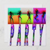 Party Einladung (Vorne/Hinten)