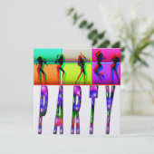 Party Einladung (Stehend Vorderseite)