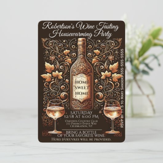 Party Einladung (Stehend Vorderseite)