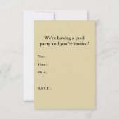 Party Einladung (Rückseite)