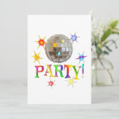 Party! Einladung (Stehend Vorderseite)
