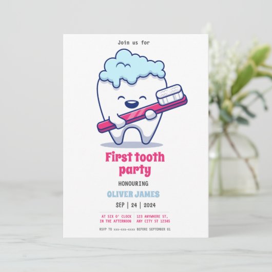 Party Einladung (Stehend Vorderseite)