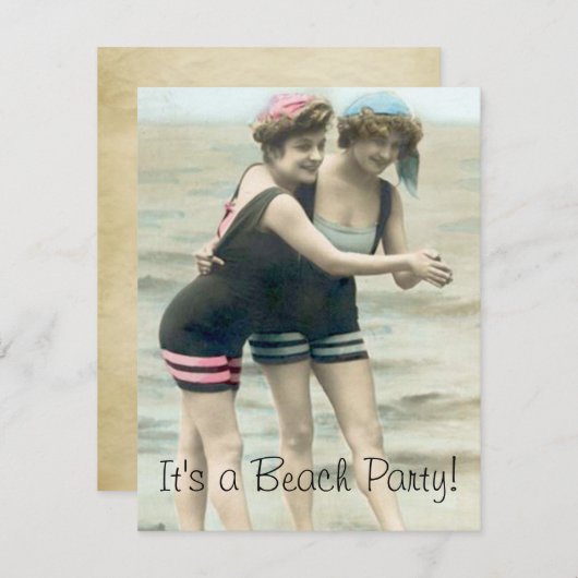 Party Einladung (Vorne/Hinten)