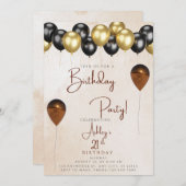 Party Einladung (Vorne/Hinten)