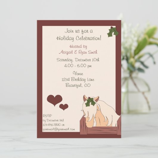 Party Einladung (Stehend Vorderseite)