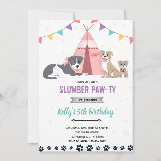 Party Einladung (Vorderseite)