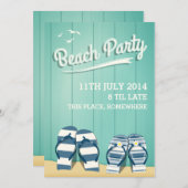 Party Einladung (Vorne/Hinten)