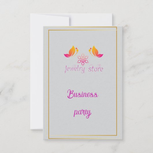 Party Einladung (Vorderseite)