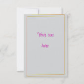 Party Einladung (Rückseite)