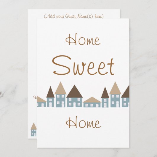 Party Einladung (Vorne/Hinten)