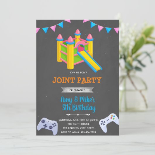 Party Einladung (Stehend Vorderseite)