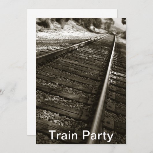 Party Einladung (Vorne/Hinten)