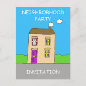 Party Einladung (Vorderseite)