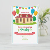 Party Einladung (Stehend Vorderseite)