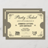 Party Einladung (Vorne/Hinten)