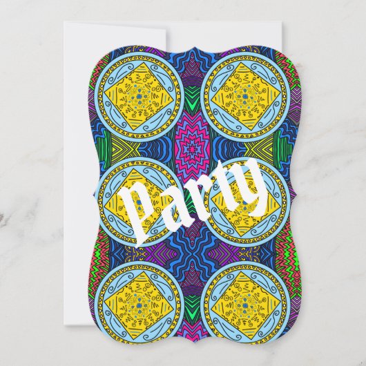 Party Einladung (Vorderseite)