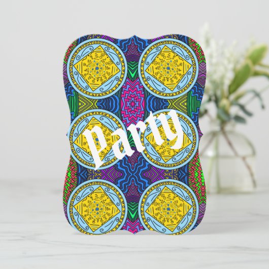 Party Einladung (Stehend Vorderseite)