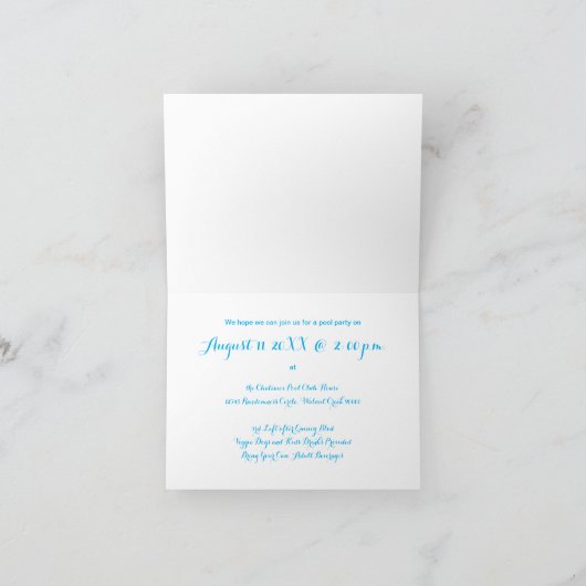 Party Einladung (Innenseite)