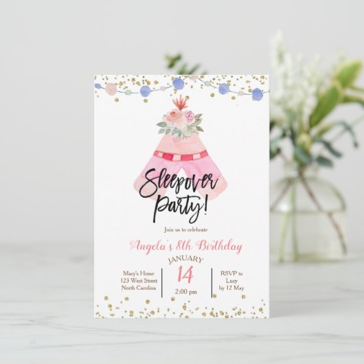 Party Einladung (Stehend Vorderseite)