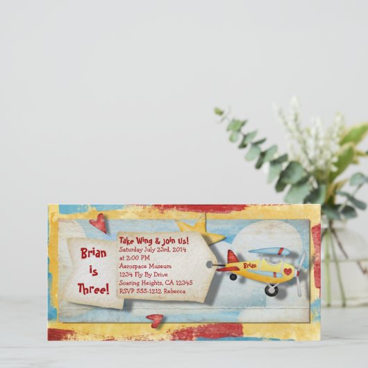 Party Einladung (Stehend Vorderseite)