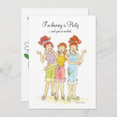 Party Einladung (Vorne/Hinten)