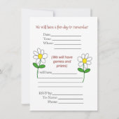 Party Einladung (Rückseite)