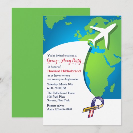 Party Einladung (Vorne/Hinten)