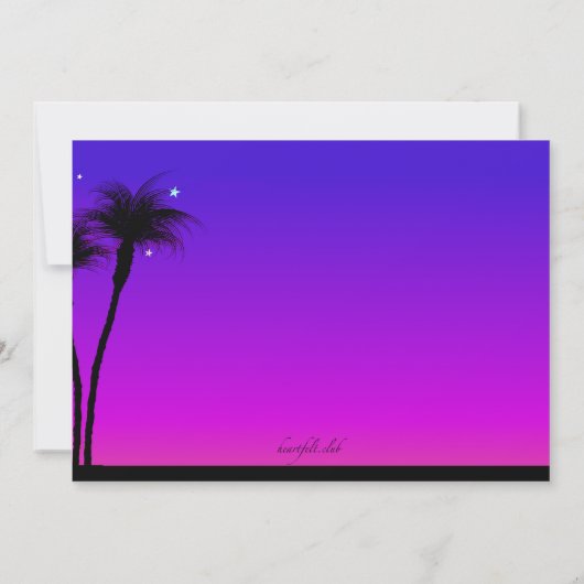 Party Einladung (Rückseite)