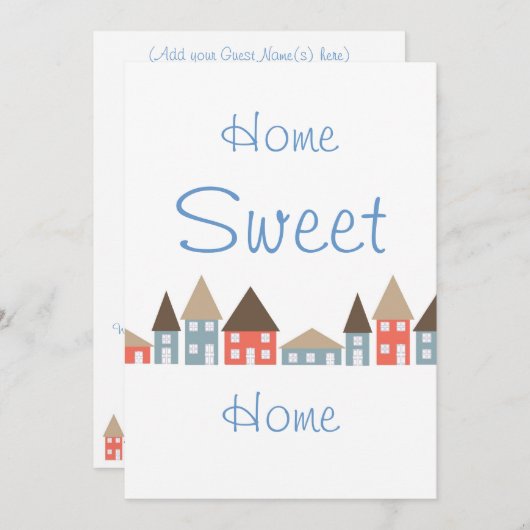 Party Einladung (Vorne/Hinten)