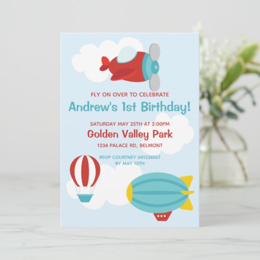 Party Einladung (Stehend Vorderseite)