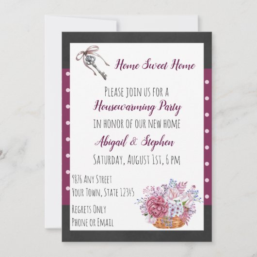 Party Einladung (Vorderseite)