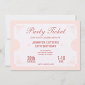 Party Einladung (Vorderseite)