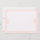 Party Einladung (Rückseite)