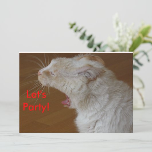 Party Einladung (Stehend Vorderseite)