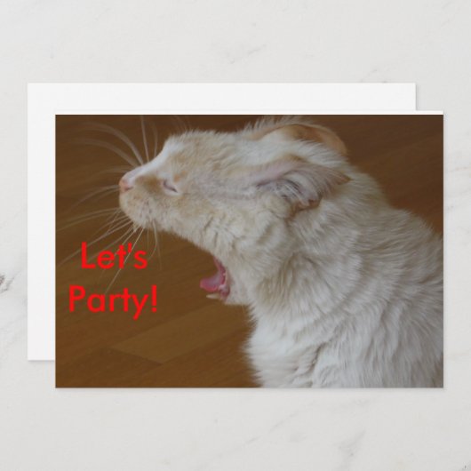 Party Einladung (Vorne/Hinten)