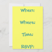 Party Einladung (Rückseite)