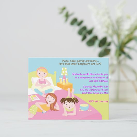 Party Einladung (Stehend Vorderseite)