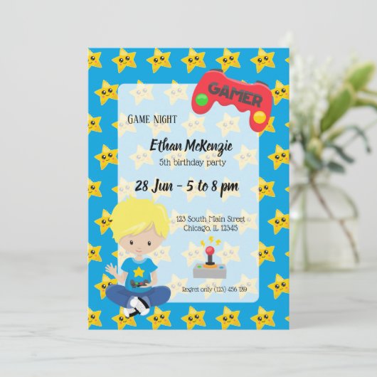 Party Einladung (Stehend Vorderseite)