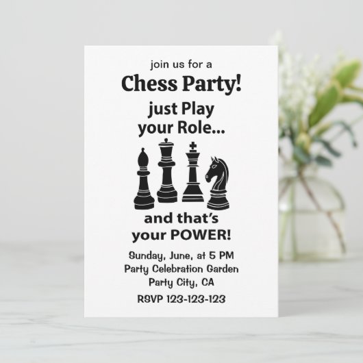 Party Einladung (Stehend Vorderseite)