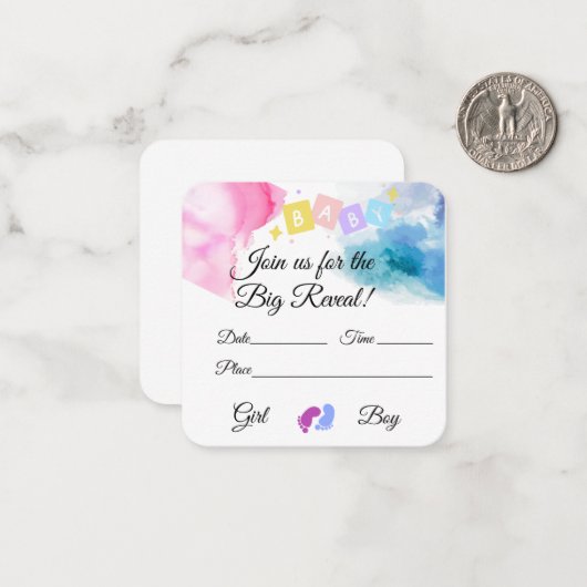 Party Einladung (Vorderseite/Rückseite Beispiel)